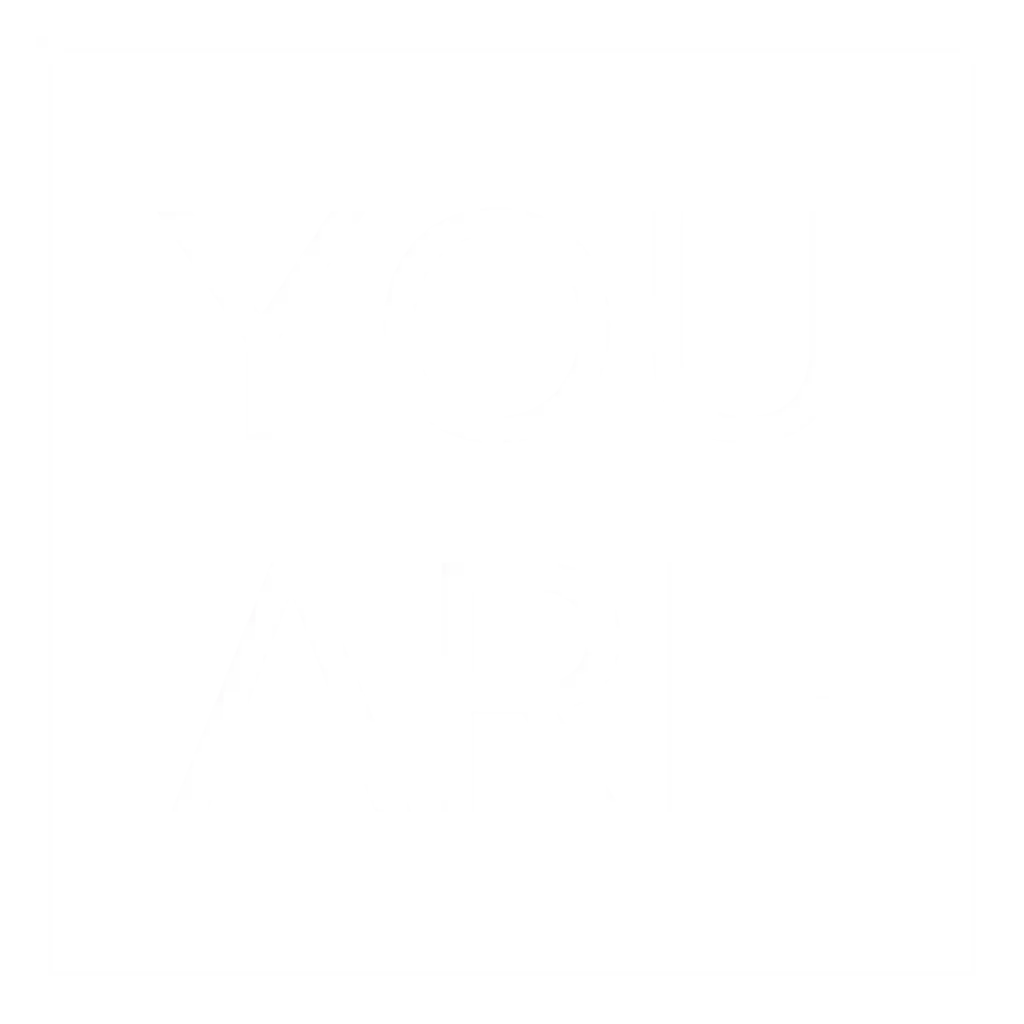 Black background with a white border and bold white text in the center that reads "YOU ARE DETERMINED".
